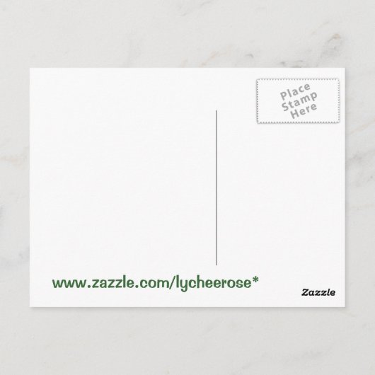 Briefkaart van selderij (Achterkant)