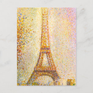 Briefkaart van Seurat Eiffel Tower