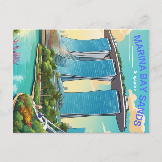 Briefkaart van Singapore (Voorkant)