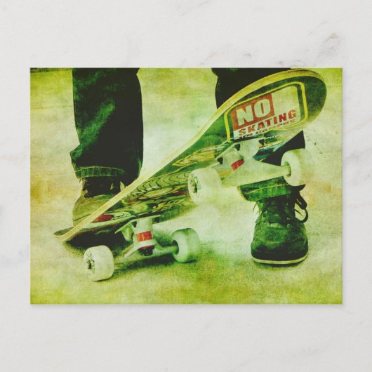 Briefkaart van skateboard (Voorkant)
