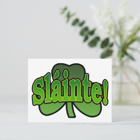 Briefkaart van Slainte (Staand voorkant)