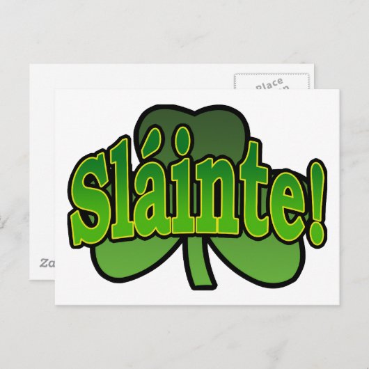 Briefkaart van Slainte (Voorkant / Achterkant)