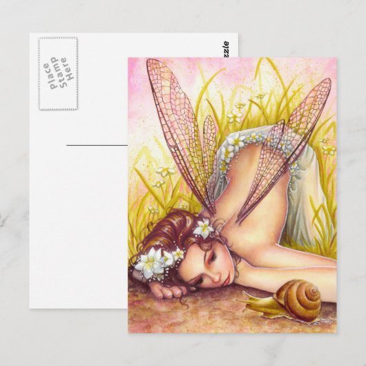 Briefkaart van slakkepels (Voorkant / Achterkant)