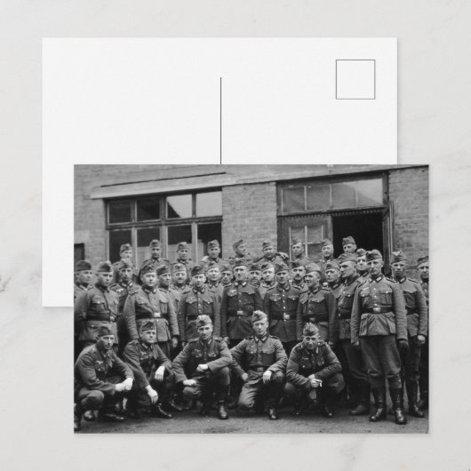 Briefkaart van soldaten (Voorkant / Achterkant)