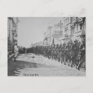 Briefkaart van  soldaten