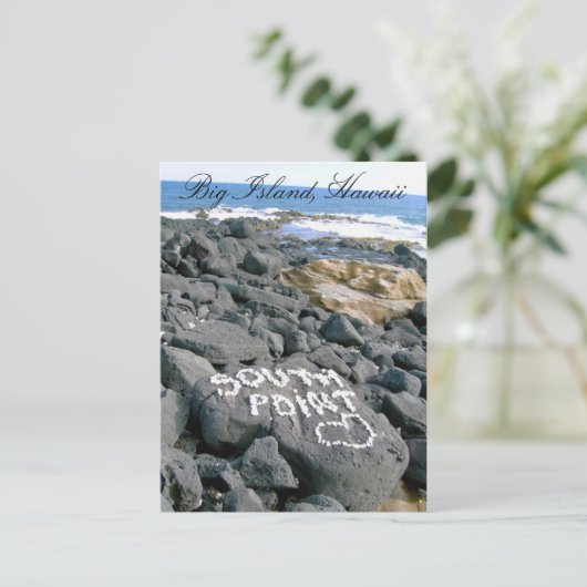 Briefkaart van Southpoint, Groot Eiland, Hawaï (Staand voorkant)