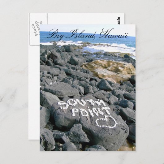 Briefkaart van Southpoint, Groot Eiland, Hawaï (Voorkant / Achterkant)