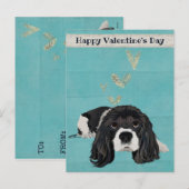 BRIEFKAART VAN SPANIEL VALENTIJNS (Voorkant / Achterkant)