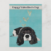BRIEFKAART VAN SPANIEL VALENTIJNS (Voorkant)