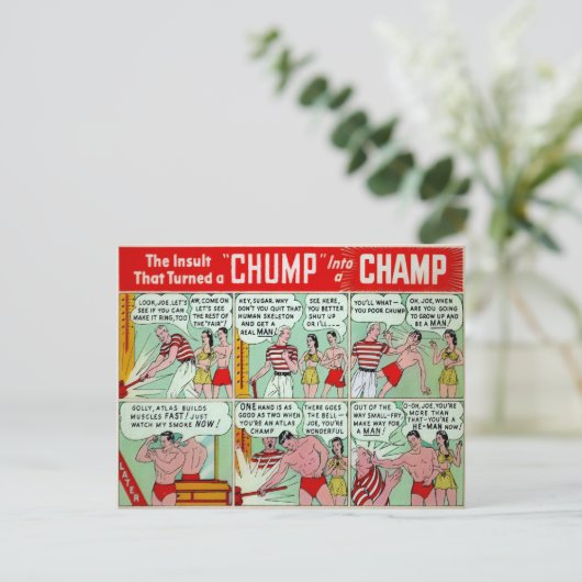  Briefkaart van spierkramp (Staand voorkant)