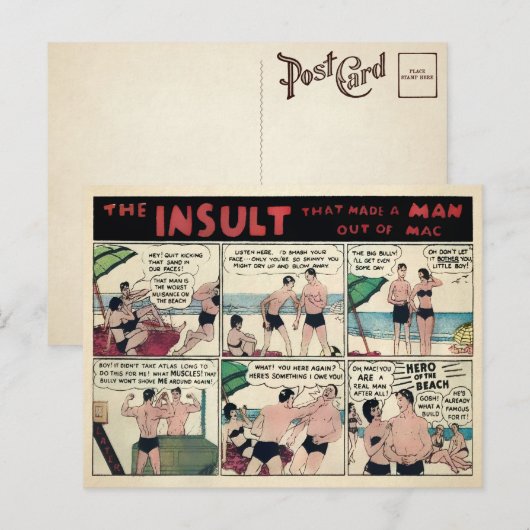 Briefkaart van spierreclame (Voorkant / Achterkant)