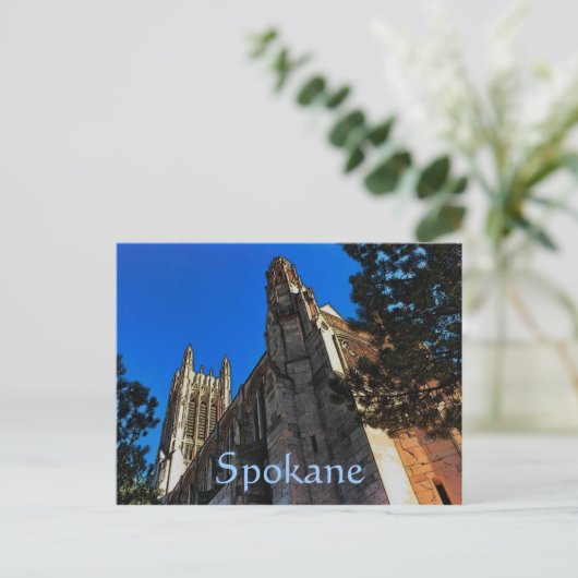 Briefkaart van Spokane (kathedraal) (Staand voorkant)