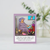 Briefkaart van sproeiers Humor (Staand voorkant)