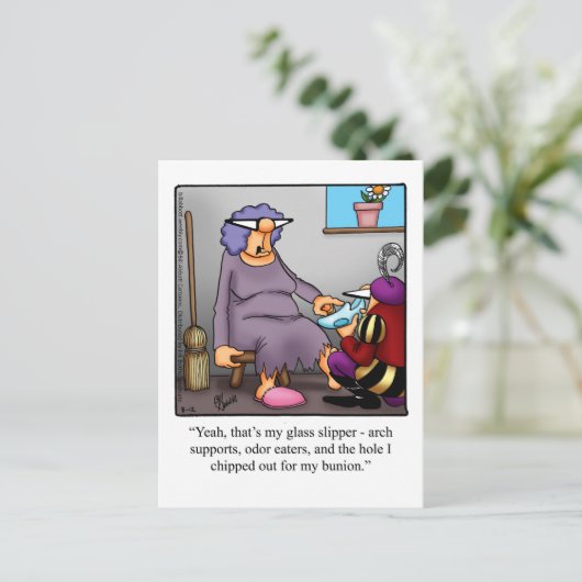 Briefkaart van sproeiers Humor (Staand voorkant)