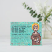 Briefkaart van St. Francis (Staand voorkant)
