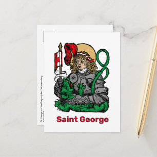Briefkaart van St. George en Dragon (Neurenberg)