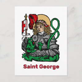 Briefkaart van St. George en Dragon (Neurenberg)