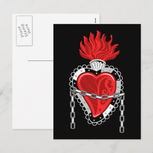 Briefkaart van Steampunk Valentijns (Voorkant / Achterkant)