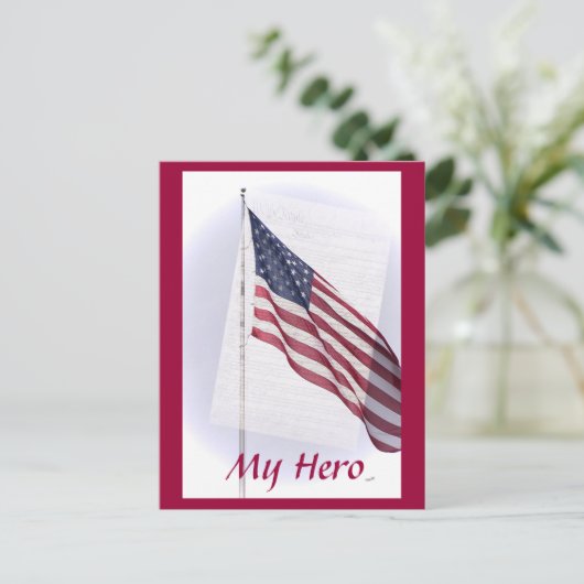 Briefkaart van sterren en strips (Staand voorkant)