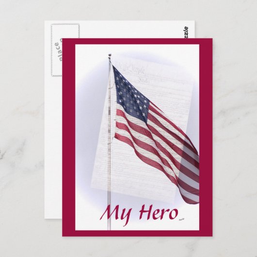 Briefkaart van sterren en strips (Voorkant / Achterkant)