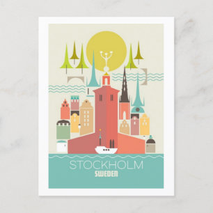 Briefkaart van Stockholm
