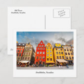 Briefkaart van Stockholm (Voorkant / Achterkant)
