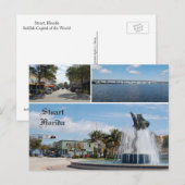 Briefkaart van Stuart Florida, Sailfish Capital (Voorkant / Achterkant)
