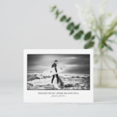 Briefkaart van Surfer a Jeffry's Bay (Staand voorkant)