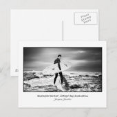 Briefkaart van Surfer a Jeffry's Bay (Voorkant / Achterkant)