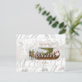 Briefkaart van tapijt van Bayeux (Staand voorkant)