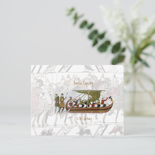 Briefkaart van tapijt van Bayeux (Staand voorkant)