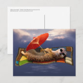 Briefkaart van tapijttapijten (Voorkant / Achterkant)