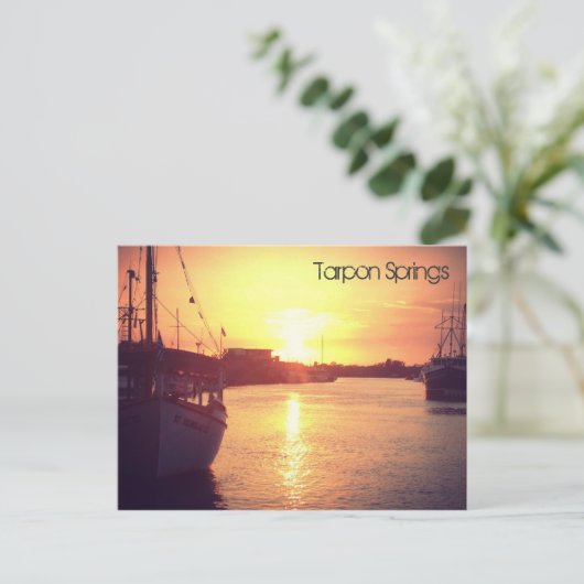 Briefkaart van Tarpon Springs (Staand voorkant)