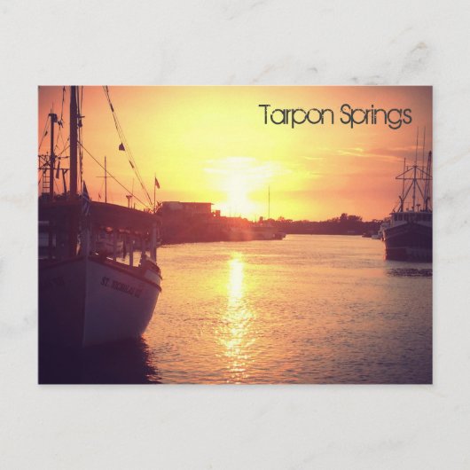 Briefkaart van Tarpon Springs (Voorkant)