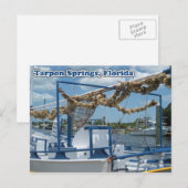 Briefkaart van Tarpon Springs Sponge Boat (Voorkant / Achterkant)