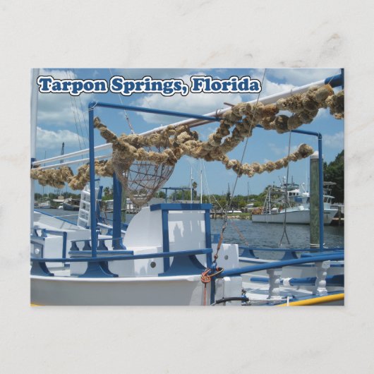 Briefkaart van Tarpon Springs Sponge Boat (Voorkant)