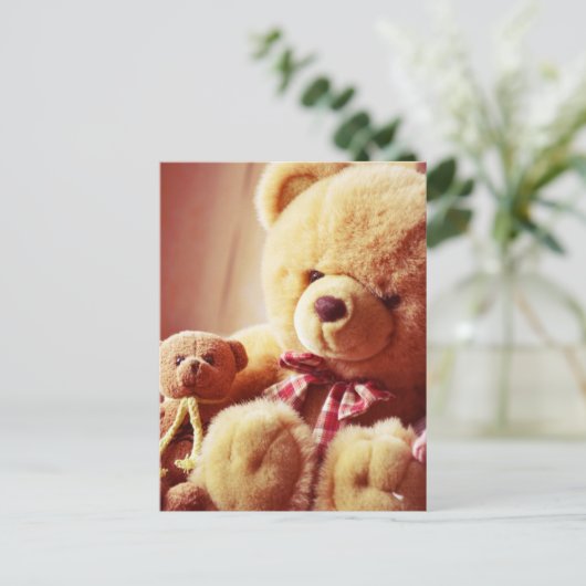 Briefkaart van Teddy beren (Staand voorkant)