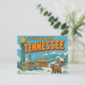 BRIEFKAART VAN TENNESSEE (Staand voorkant)