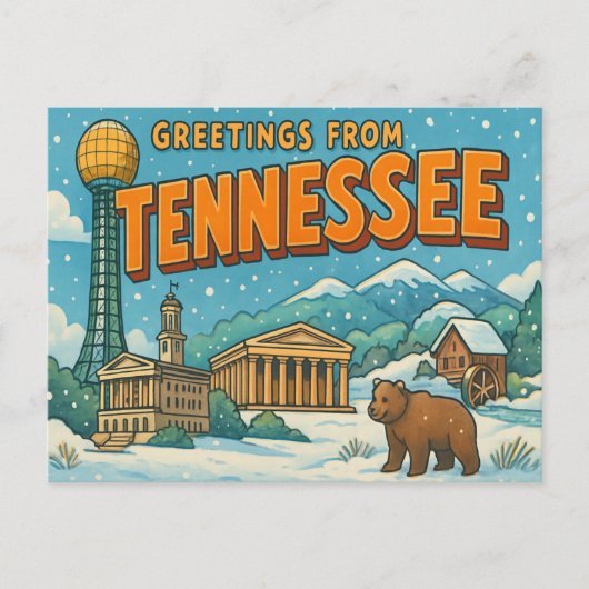 BRIEFKAART VAN TENNESSEE (Voorkant)