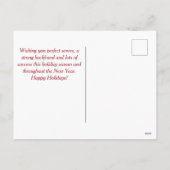 Briefkaart van Tennis Ball Snowman en Kerstfeestda (Achterkant)