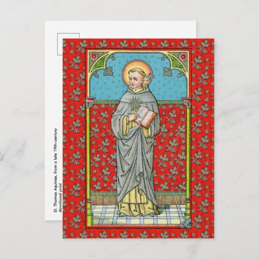 Briefkaart van Thomas Aquinas (VVP 002) (Voorkant / Achterkant)