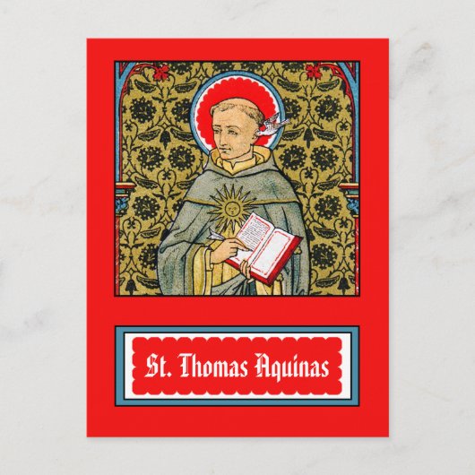 Briefkaart van Thomas Aquinas (VVP 002) (Voorkant)