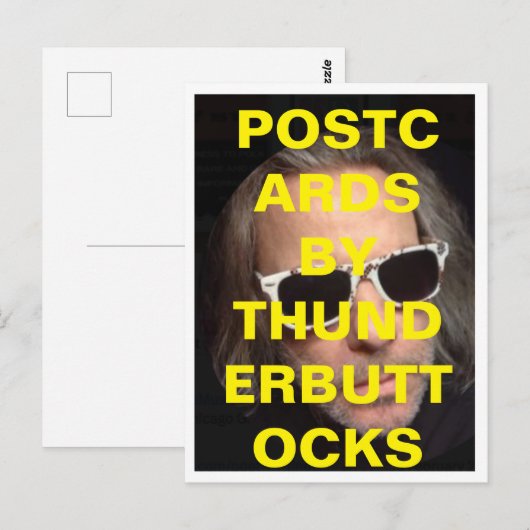 Briefkaart van Thunderbuttocks (Voorkant / Achterkant)