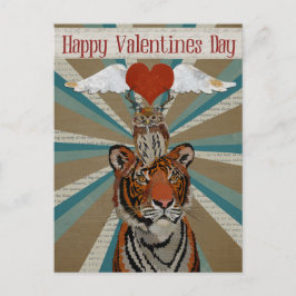 BRIEFKAART VAN TIGER EN OWL VALENTIJNS