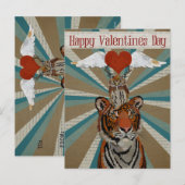 BRIEFKAART VAN TIGER EN OWL VALENTIJNS (Voorkant / Achterkant)