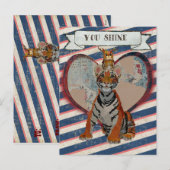 BRIEFKAART VAN TIGER EN OWL VALENTIJNS (Voorkant / Achterkant)