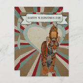 BRIEFKAART VAN TIGER EN OWL VALENTIJNS (Voorkant / Achterkant)