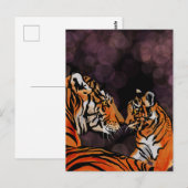 Briefkaart van tijger (Voorkant / Achterkant)