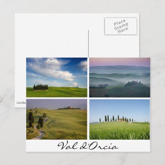 Briefkaart van Toscane (Voorkant / Achterkant)