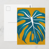 Briefkaart van tropisch Plant (Voorkant / Achterkant)